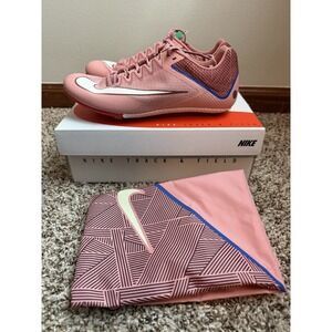 Nike HQ2061-600 MENS 8.5 Rival Sprint All Track Spikes, Red /Pale Ivory